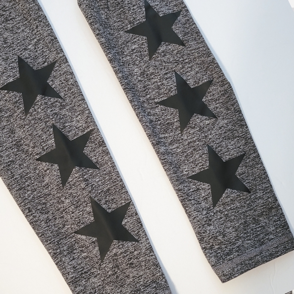 STRUT THIS Star Ankle Legging Grey/Moss Black - Picture 4 of 12